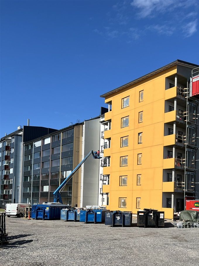 Senioritalo Harjulan Mänty rakennusvaiheisena
